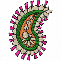 Flowers And Tree Embroidery Design 4